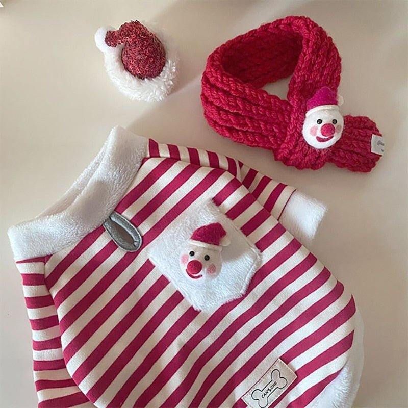 Moletom com Cachecol Papai Noel - Petzo™ | Exclusivo da ForPatas