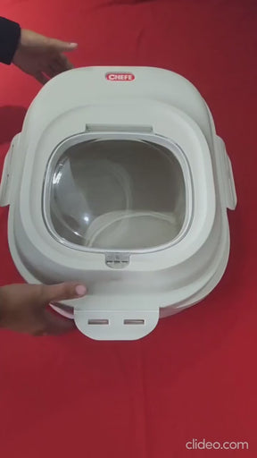 Porta Ração Dobrável 5kg e 10kg com Tampa Vedada para Cães e Gatos – Duty™ | Ração Sempre Fresca e Organizada