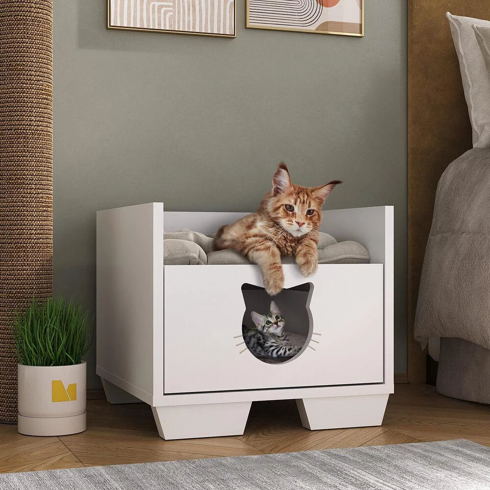 Cama para Gato com Gaveta Organizadora e Design Moderno Multimóveis™