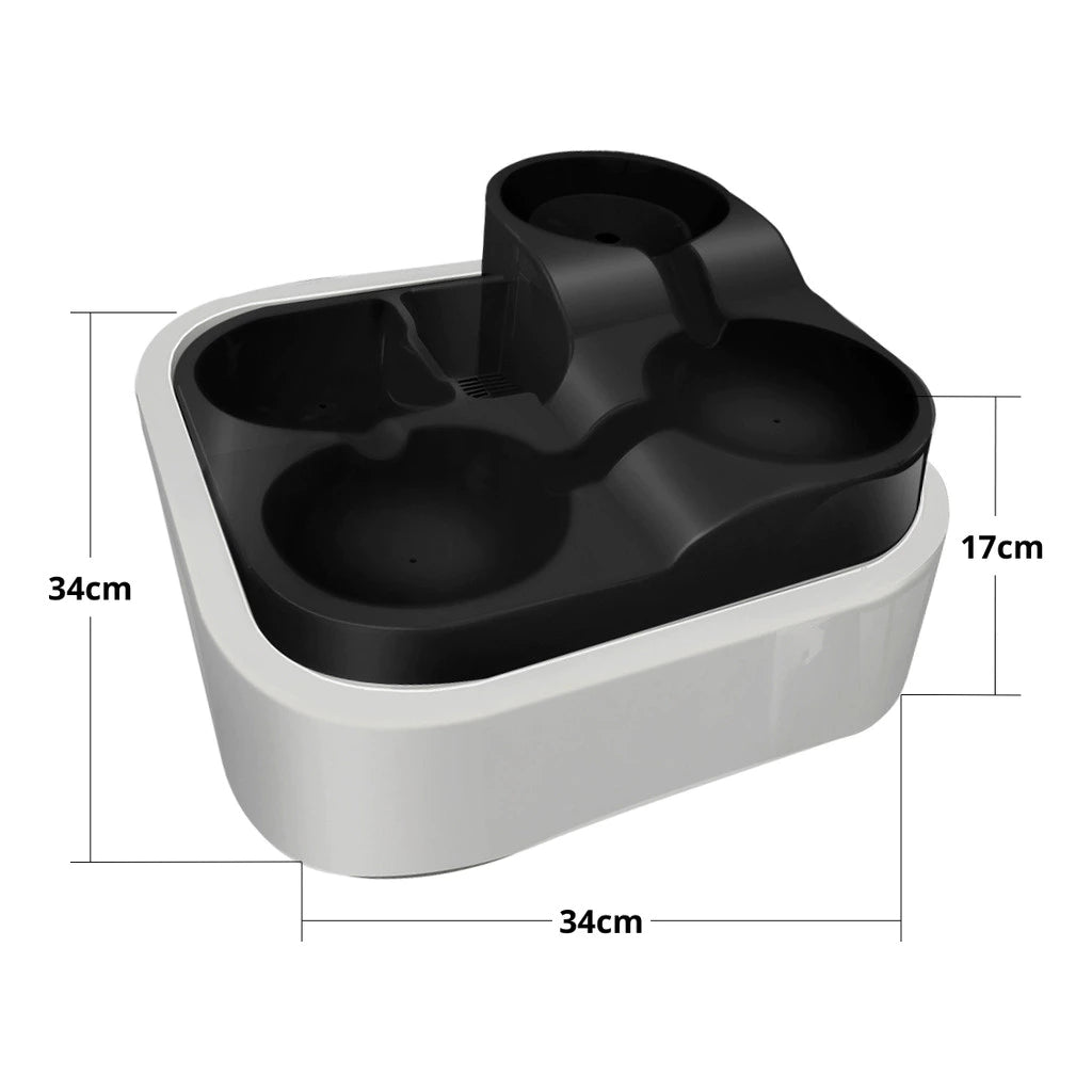 Bebedouro Automático 6L com Fonte Cascata e Filtro de Carvão para Cachorro e Gato Bivolt AquaFlow™