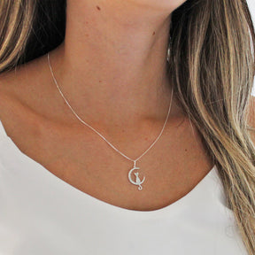 Colar Gato na Lua em Prata 925 – Lupzy™ | Amor Pet Sob a Luz da Lua