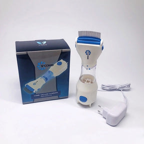 Pente Eletrônico Aspirador Removedor de Pulgas e Piolhos Bivolt para Cachorro e Gato Fleasy™