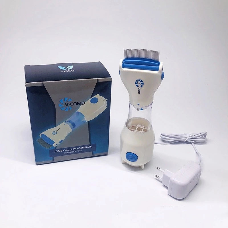 Pente Eletrônico Aspirador Removedor de Pulgas e Piolhos Bivolt para Cachorro e Gato Fleasy™