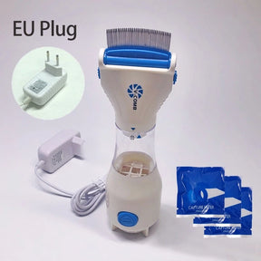 Pente Eletrônico Aspirador Removedor de Pulgas e Piolhos Bivolt para Cachorro e Gato Fleasy™