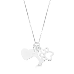 Colar Patuá Amor por Cachorro em Prata 925 – Lupzy™ | Símbolos de Amor Pet