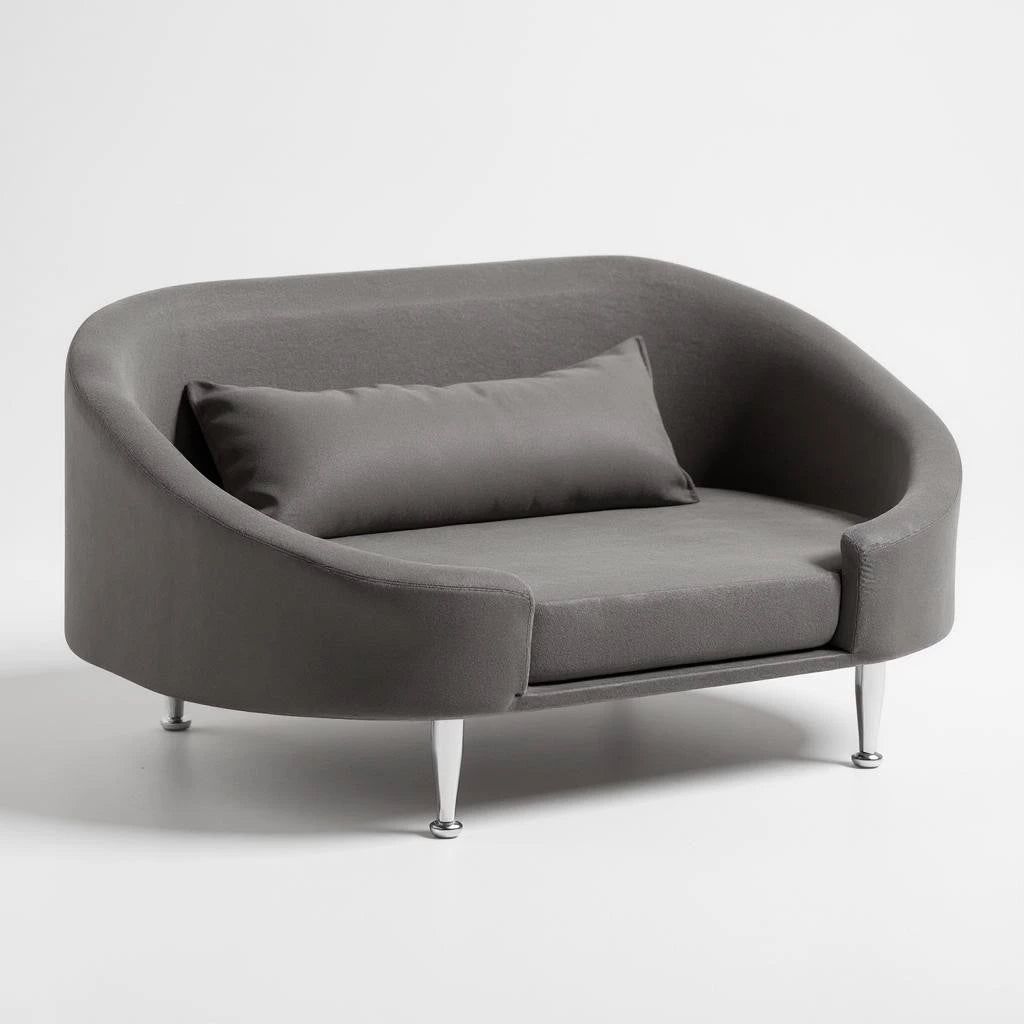 Caminha Pet Luxo com Pés Lavável e Almofada Macia – SoftPaws™ | Conforto e Estilo Diário