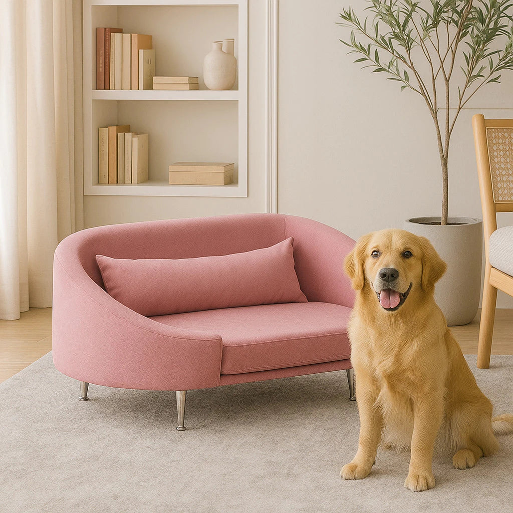 Caminha Pet Luxo com Pés Lavável e Almofada Macia – SoftPaws™ | Conforto e Estilo Diário