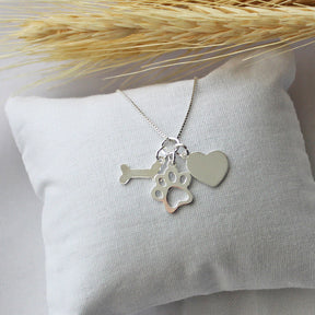 Colar Patuá Amor por Cachorro em Prata 925 – Lupzy™ | Símbolos de Amor Pet