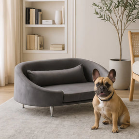 Caminha Pet Luxo com Pés Lavável e Almofada Macia – SoftPaws™ | Conforto e Estilo Diário