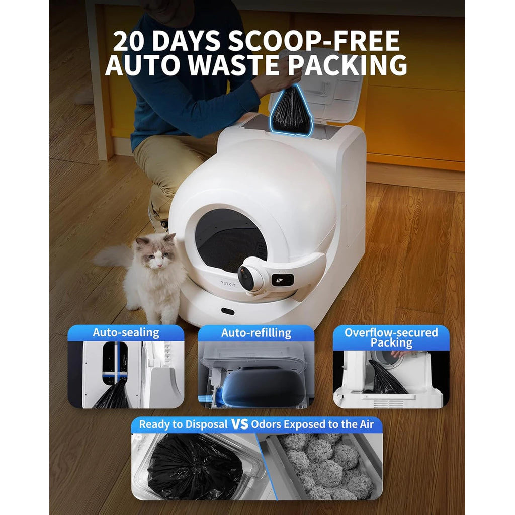 Caixa de Areia Automática Inteligente com Câmera IA e App para Gatos PETKIT PUROBOT ULTRA