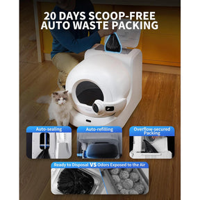 Caixa de Areia Automática Inteligente com Câmera IA e App para Gatos PETKIT PUROBOT ULTRA