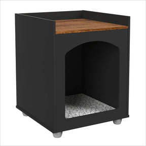 Mesa de Cabeceira Casinha com Almofada Confortável para Cachorro e Gato em MDF Ofertamo™