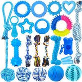 Brinquedo para Cachorro Kit 22 Peças Anti Ansiedade com Mordedores, Cordas e Bolas PlayBark™
