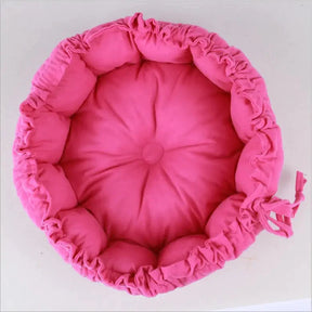 Caminha Pet Redonda Ajustável com Almofada de Coração – Lupzy™ Londres | Aconchego que Abraça