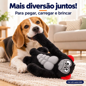 Brinquedo de Pelúcia com Apito e Barriga em TPR para Cachorro 26 a 28cm Muscly™