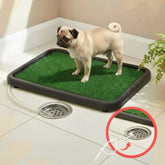 Banheiro Sanitário Lavável com Dreno e Grama Sintética para Cachorro Pequeno e Médio CleanPup™