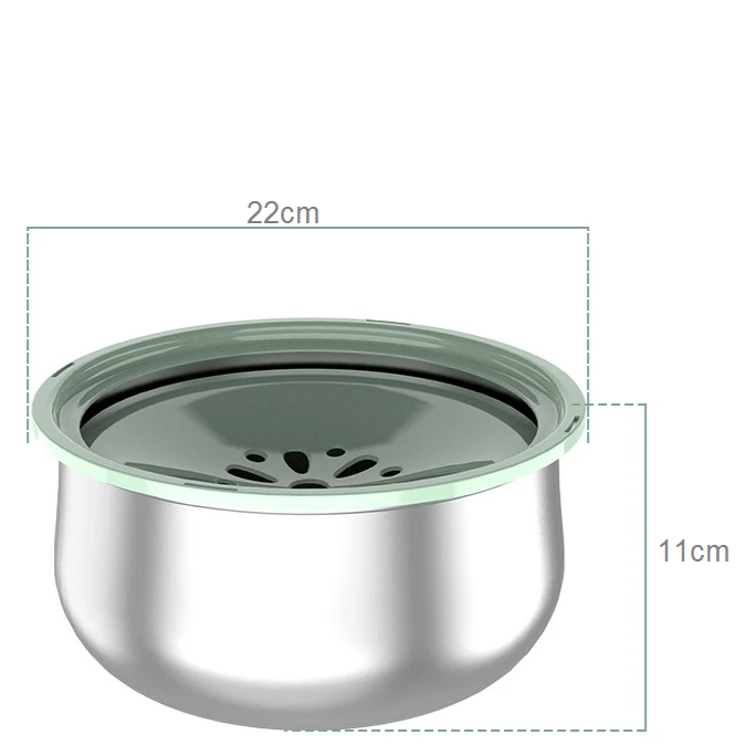 Tigela Anti - respingo Inox 4L - Lupzy™ | Exclusivo da ForPatas